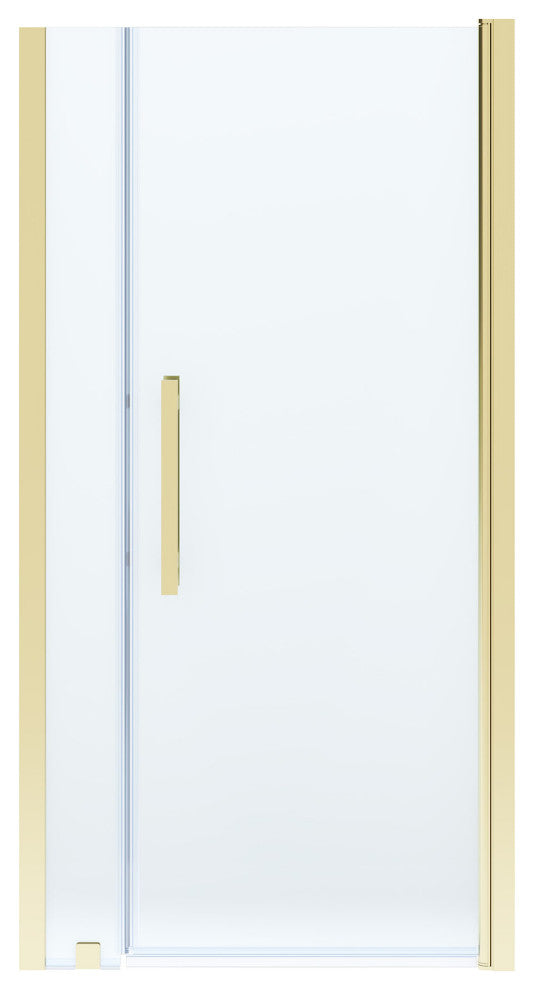 Pasadena 37 3/8-39 3/8"Wx72"H Alcove Pivot Shower Door Brushed Gold