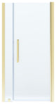 Pasadena 37 3/8-39 3/8"Wx72"H Alcove Pivot Shower Door Brushed Gold