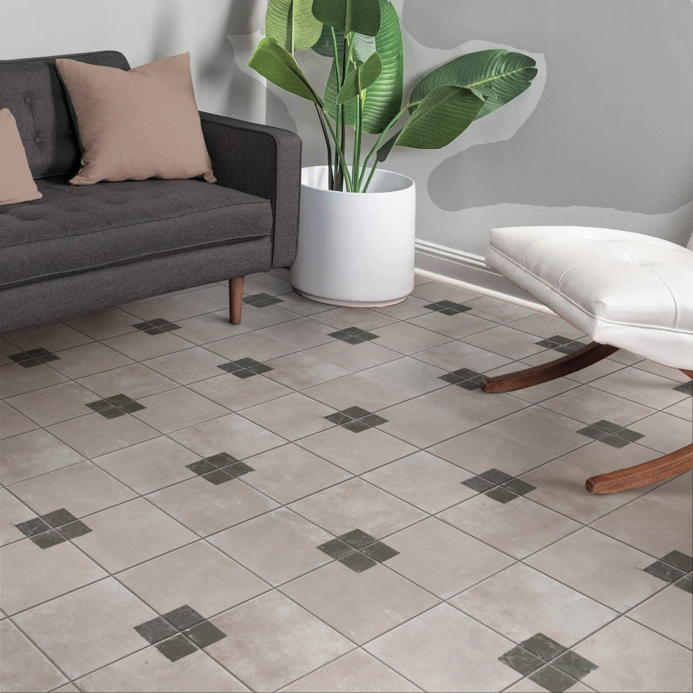 Kings Brush Square Porcelain Floor/Wall Tile