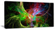 Multi Color Fractal Abstract Design, Abstract Canvas Art Print, 40x20