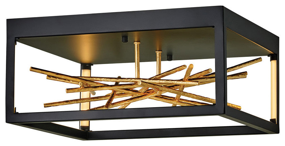 Fredrick Ramond Styx Medium Led Flush Mount, Black*