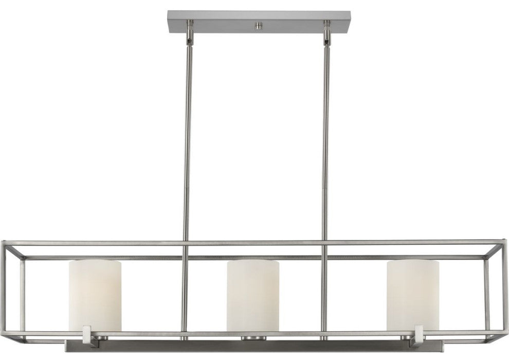 Chadwick Collection 3-Light Brushed Nickel Island Chandelier