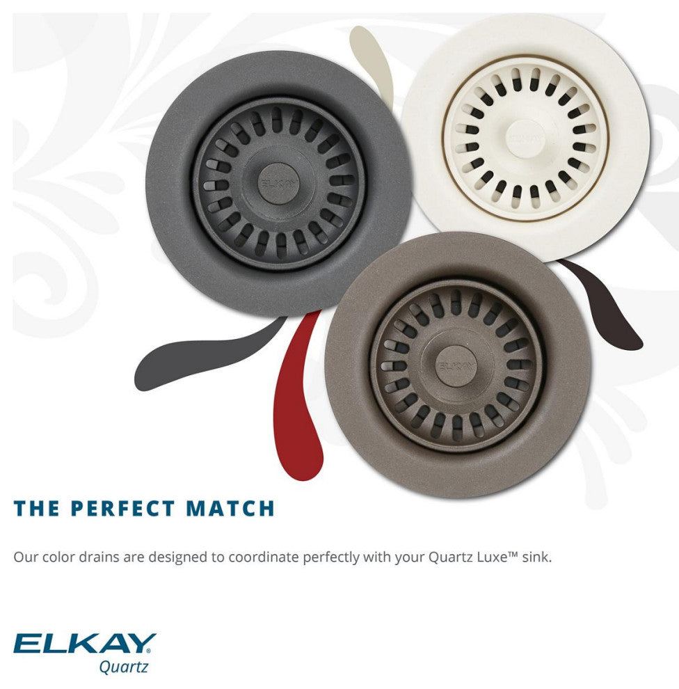 LKQS35CA Drain Fitting with Removable Basket Strainer and Stopper Caviar