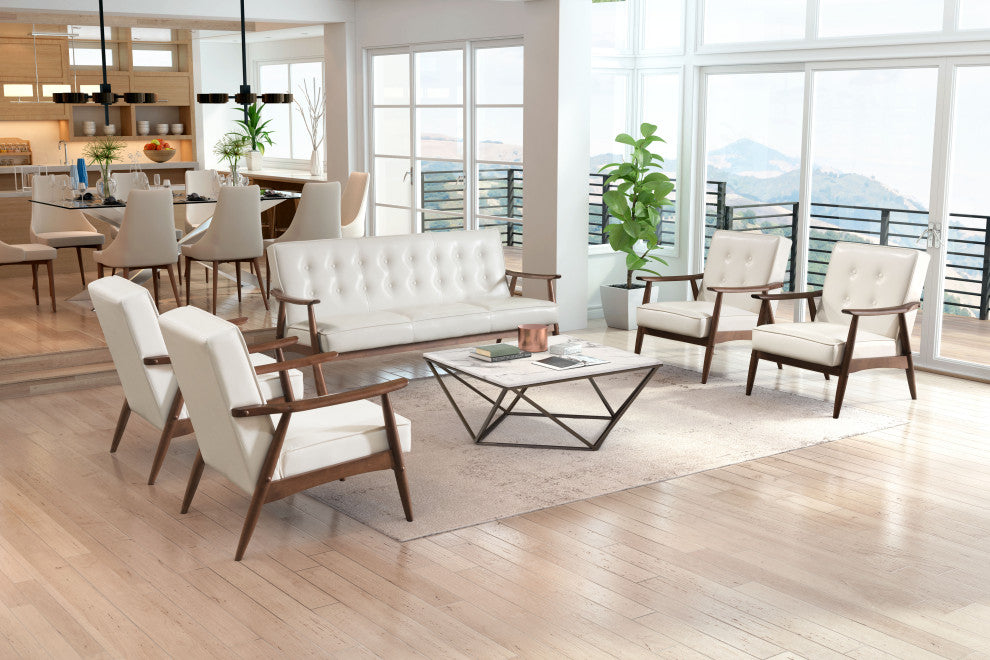 Rocky Arm Chair White