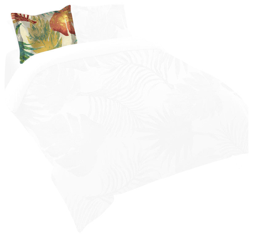 Laural Home Tropical Havana Palm Leaves Standard Duvet Sham
