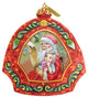 Hand Painted Scenic Ornament Santa's List