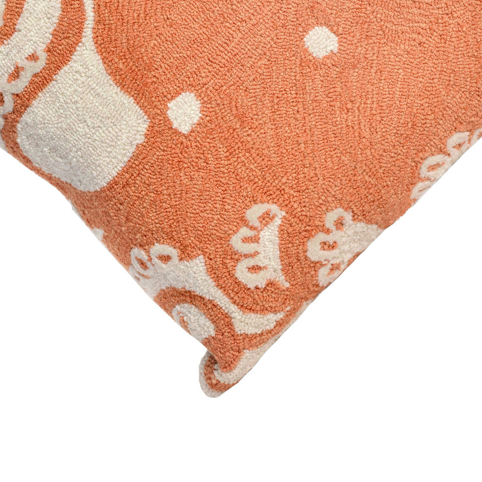 Frontporch Octopus Pillow, Aqua, 18"x18"