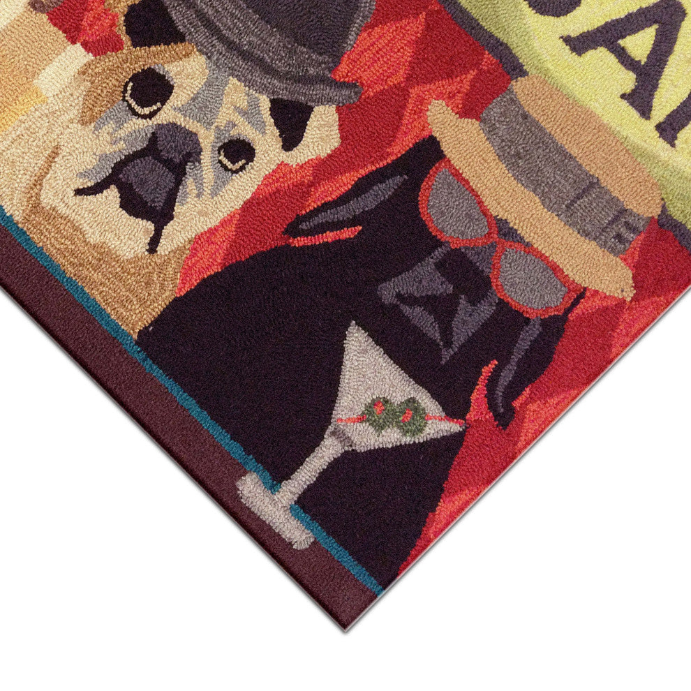 Frontporch Bar Patrol Indoor/Outdoor Rug Port 2'6x4'