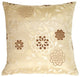 Pillow Decor - Floral on Cream Decorative Pillow