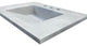 31" Single Concrete Ramp Sink Top with Slope, Light Gray
