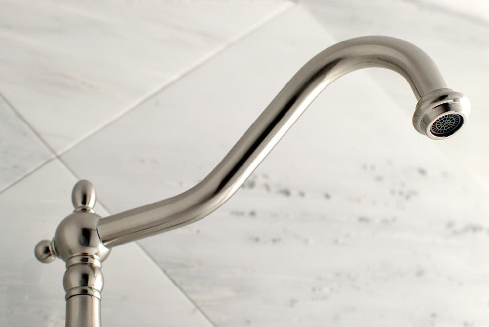 Kingston Brass Wall Mount Tub Faucet, Brushed Nickel