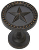Star Drapery Medallion, Bronze, Set of 2