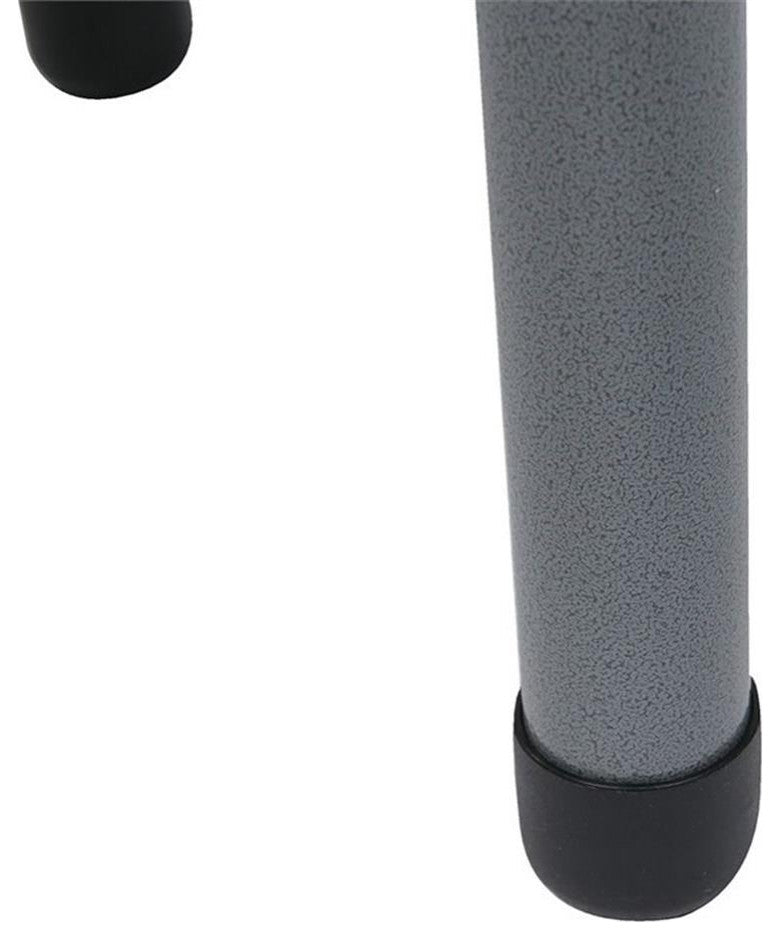 6' Light Gray Resin Fold in Half Bench Powder Coated Tubular Frame