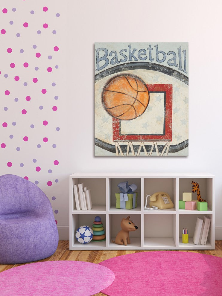 Marmont Hill, "Backboard" by Reesa Qualia Painting on Wrapped Canvas, 30x39