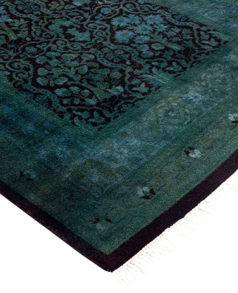 Overdyed One-of-a-Kind Hand-Knotted Area Rug Red, 2' 7" x 12' 6"
