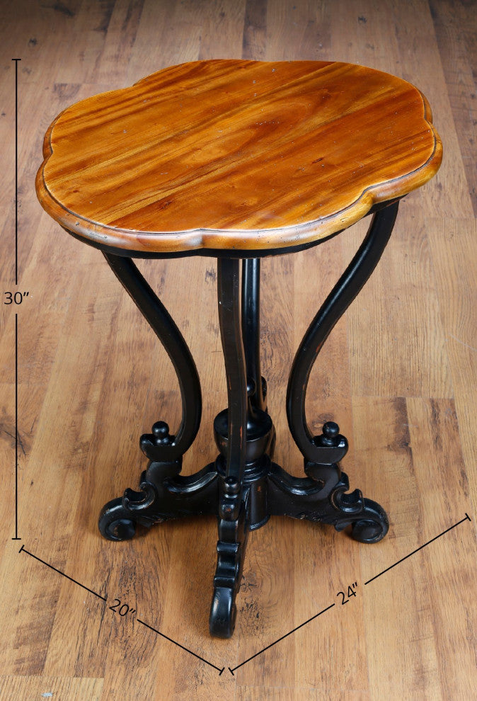 Elborough Wooden End Table, Black