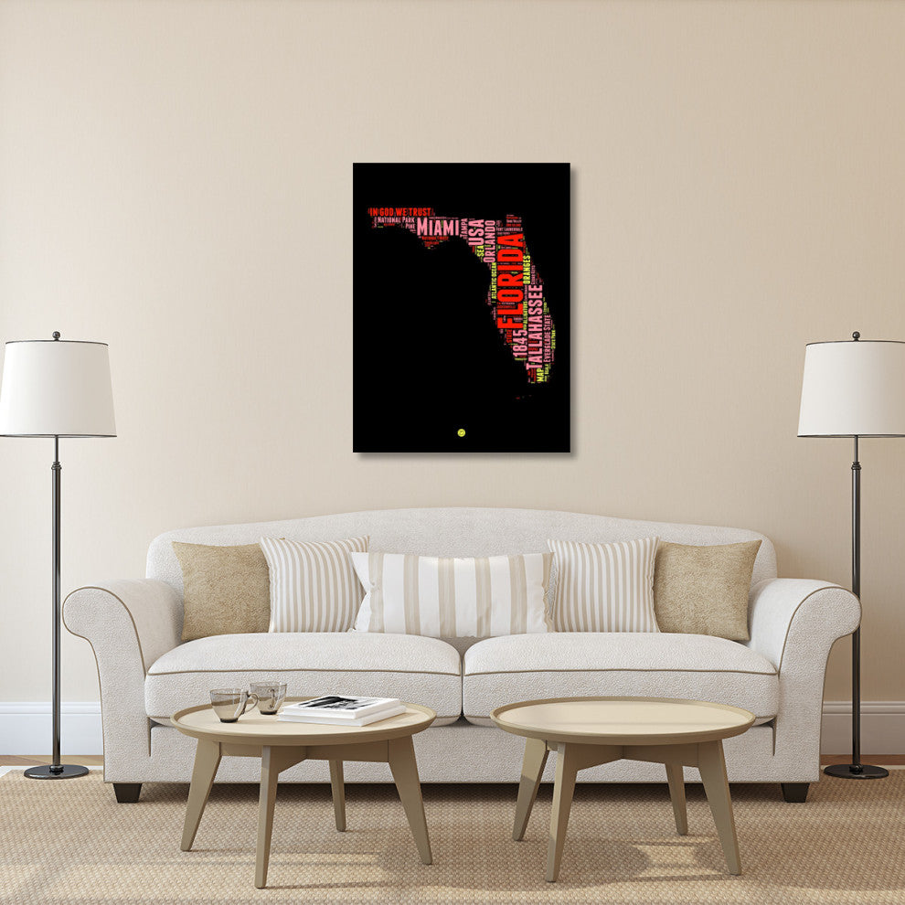 "Florida Word Cloud 1" Fine Art Print