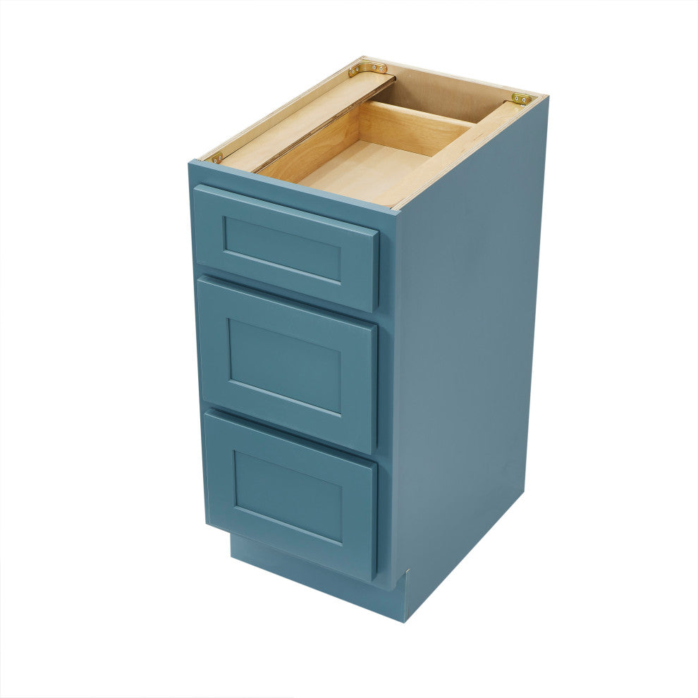 15" Freestanding Single Base 3 Drawers Storage Cabinet
