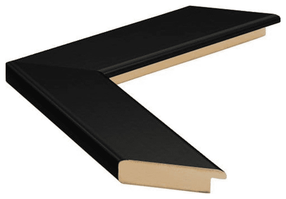 Meade Framed Wall Mirror, Black, 28"x36"