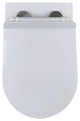 In-Wall Toilet Set, 2"x4" Carrier/Tank, White, Black Round Actuator