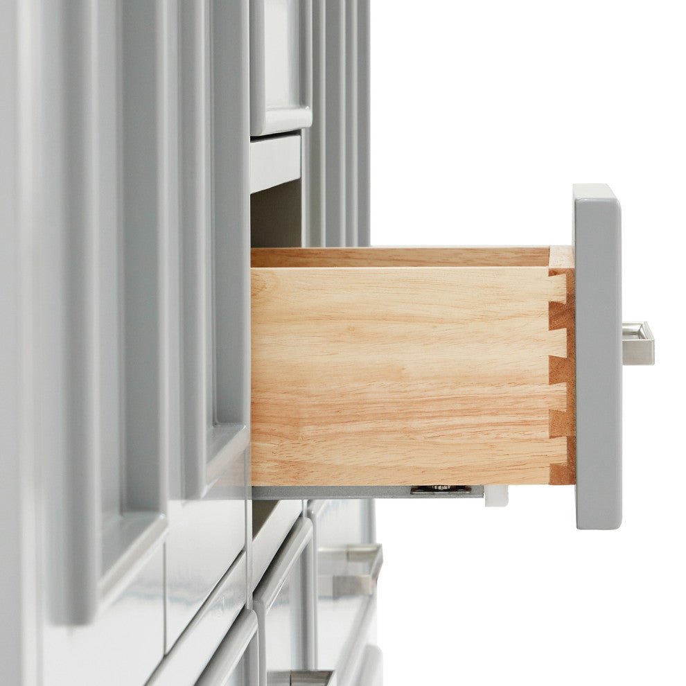 Ariel Stafford 60" Double Sink Bathroom Vanity Base, Gray