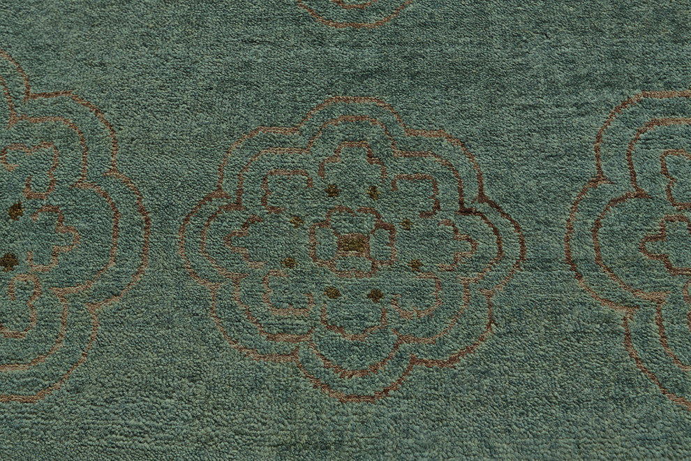Weave & Wander Timeo Rug, Teal, 5'6"x8'6"