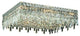Elegant Maxim Flush Mount, Chrome Finish With Royal Cut Crystal