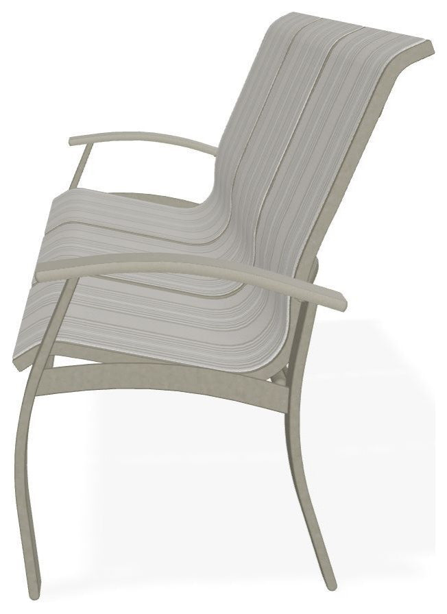 Belle Isle Sling 3-Seat Outdoor Sofa, Harbor/Storm