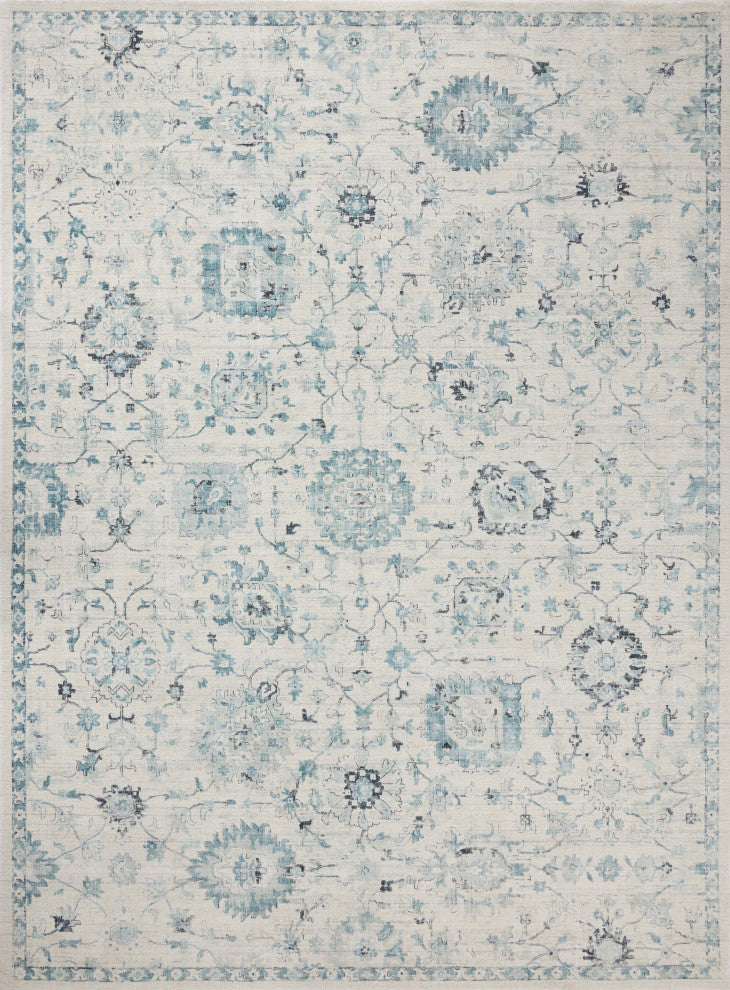 Loloi Marcella Blue / Ivory 2'-0" x 3'-0" Accent Rug