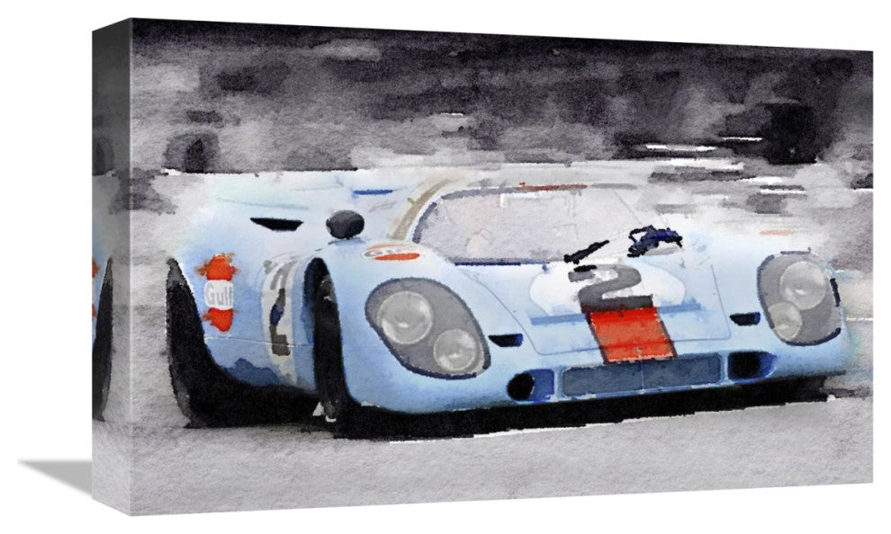 "Porsche 917 Gulf Watercolor" Fine Art Print