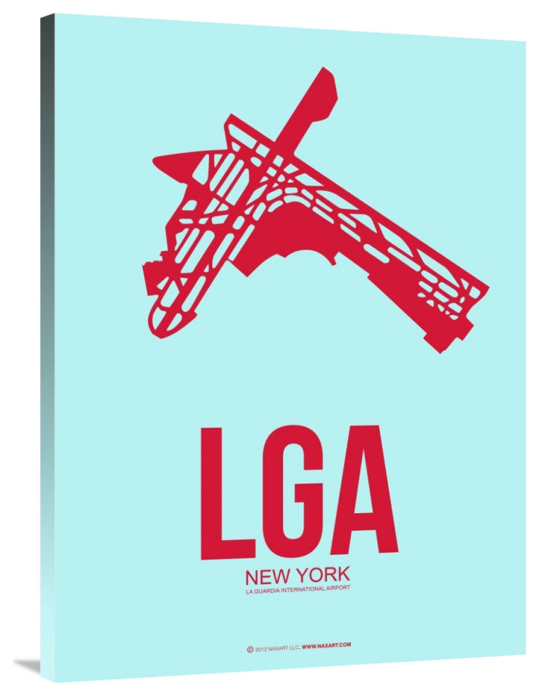 "LGA New York Poster 2" Fine Art Print