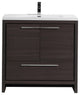 Alma-Allier Freestanding Vanity With Integrated Sink, Gray, 36"