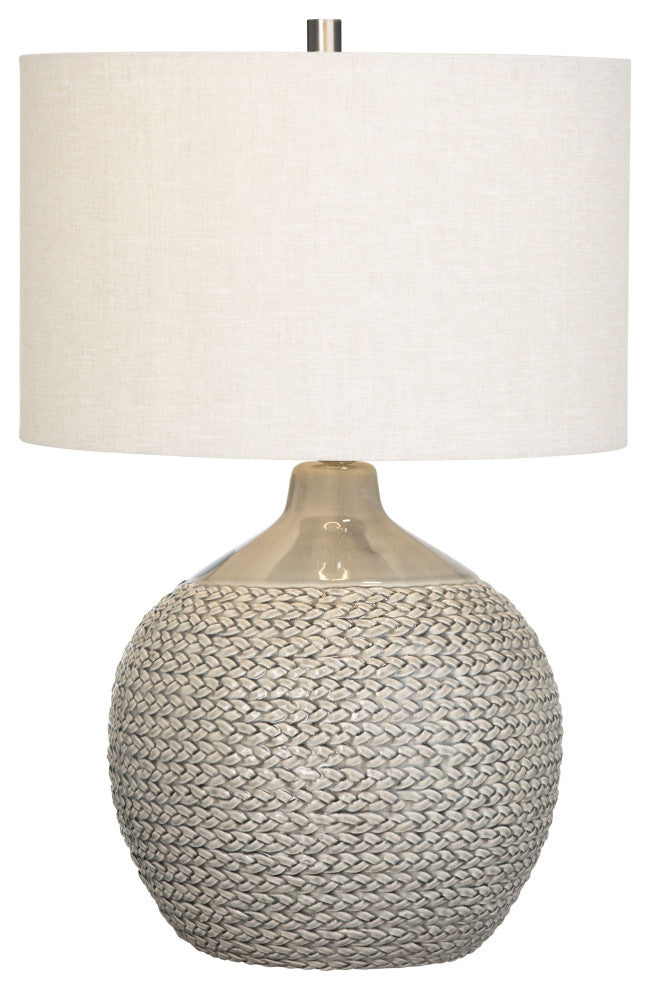 Cairo 26" Ceramic Table Lamp With Linen Shade