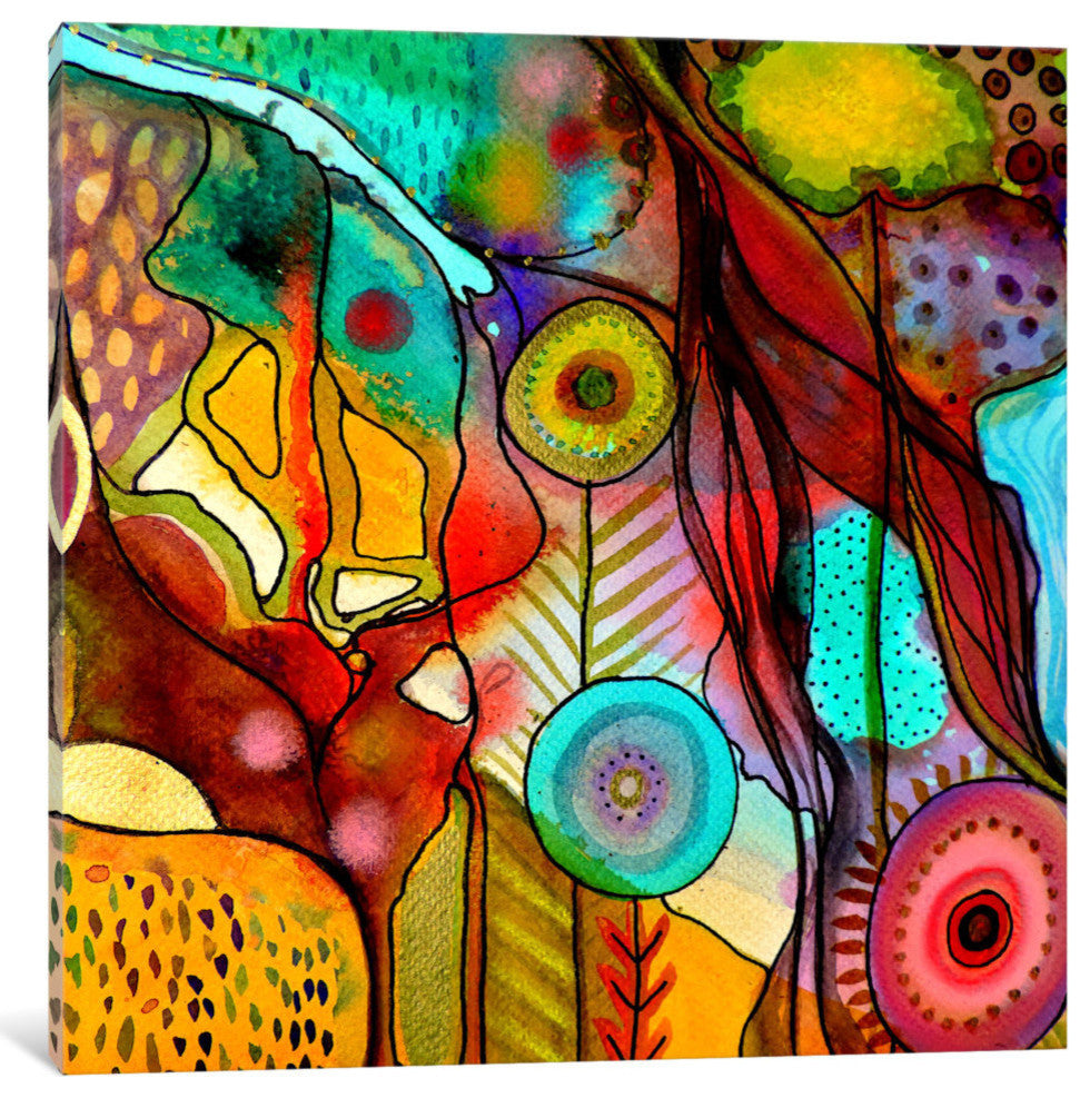 "Terre d'Accueil" by Sylvie Demers, 18x18x1.5