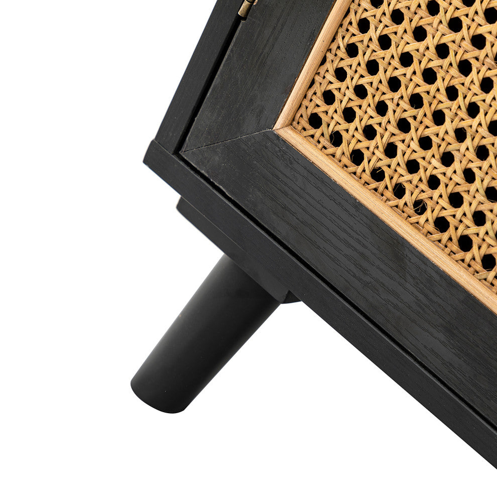 2-Door Accent Cabinet, Black