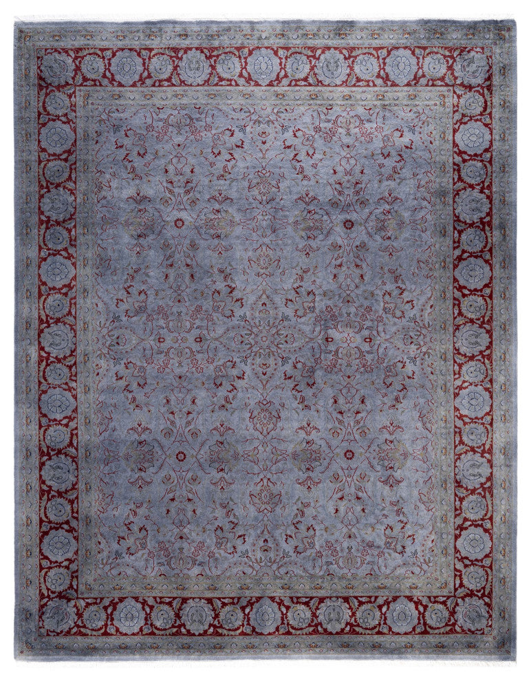 Overdyed One-of-a-Kind Hand-Knotted Area Rug Gray, 8' 1" x 10' 4"