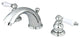 Kingston Brass Widespread Bathroom Faucet With Retail Pop-Up, Polished Chrome