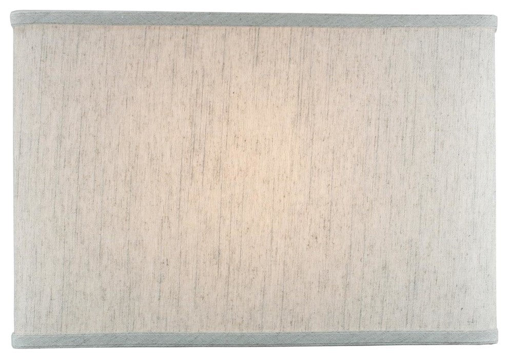 Rectangular Drum Lampshade, Textured Oatmeal