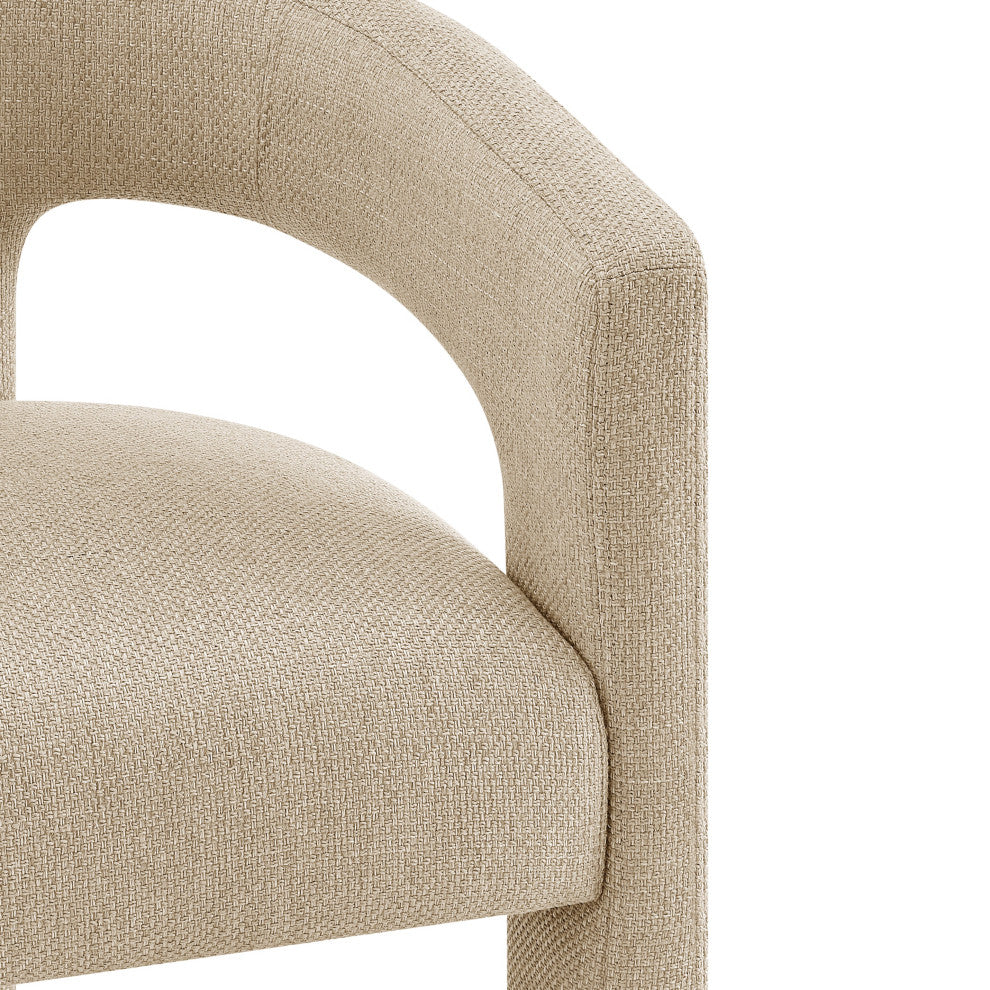 Sherlyn Dining Side Chair, Barley Beige, Fabric