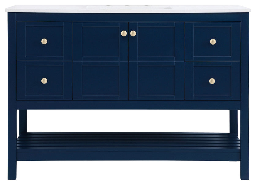 Tucker Blue 48" Single Sink Bathroom Vanity