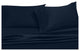 Attached Soft Microfiber Waterbed Sheet Set, Navy, Single