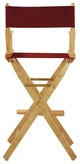030" Director's Chair Natural Frame-Burgundy Canvas