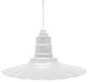 16" Radial Wave Pendant Light, White, 16" Pendant Light, White Cord