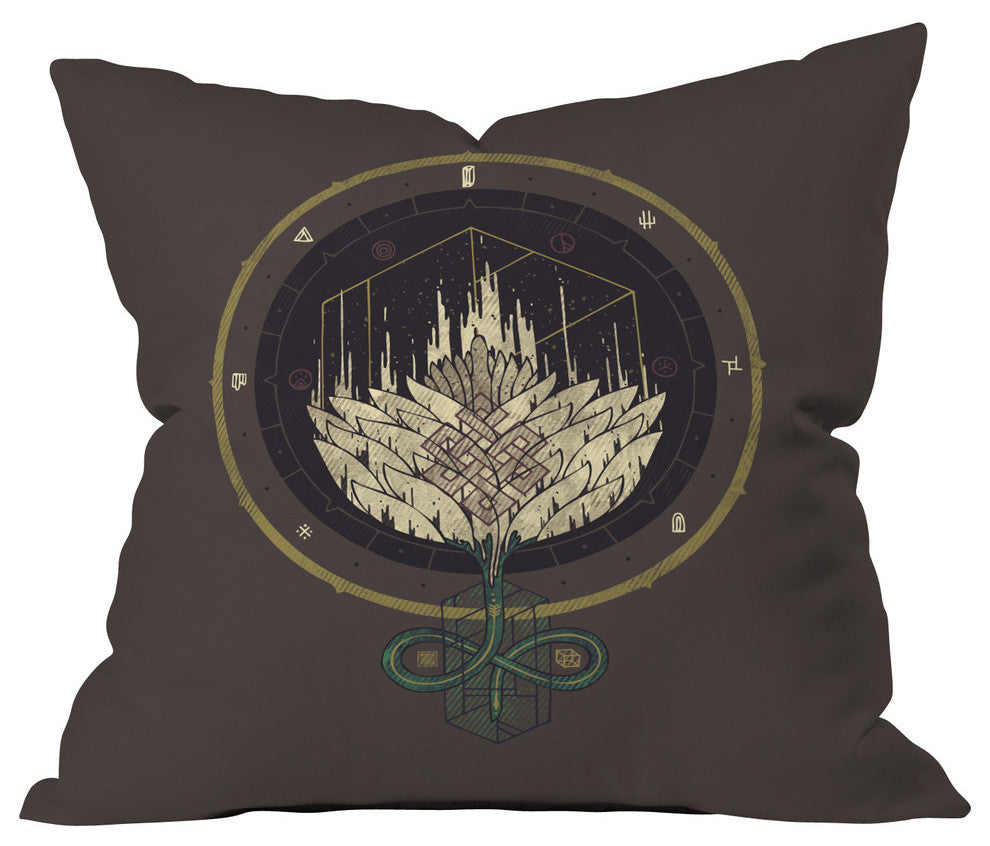 Deny Designs Hector Mansilla Fading Dahlia Outdoor Throw Pillow