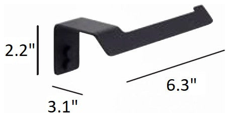 Slim Toilet Paper Holder, Matte Salmon