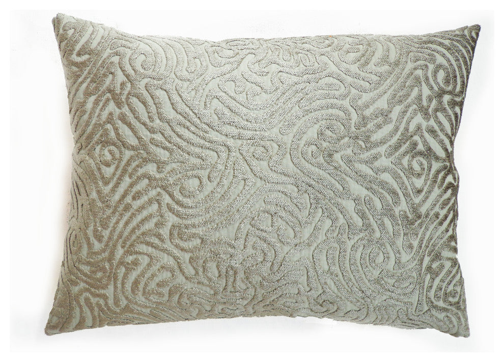 Ripple Lumbar Pillow, Taupe