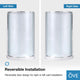 Ove Decors Breeze 32 Shower Kit, Frosted Walls and Base, Polished Chrome