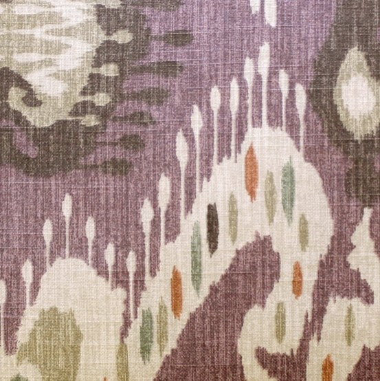 Pillow Decor - Solo Ikat Throw Pillow, Mauve, 20" X 20"