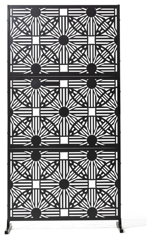 6ft Galvanized Steel Privacy Screen Fence