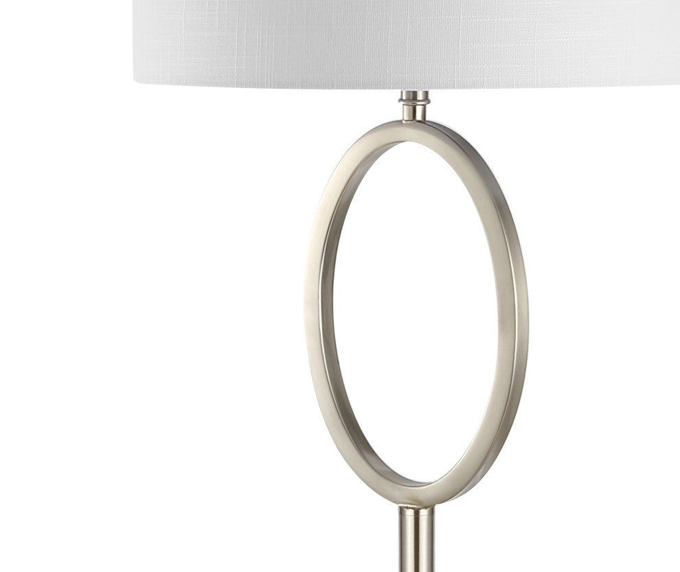 April Metal Modern Contemporary LED Floor Lamp, Nickel